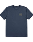 Brixton Crest II S/S Standard Tee - Washed Navy/Chinois Green