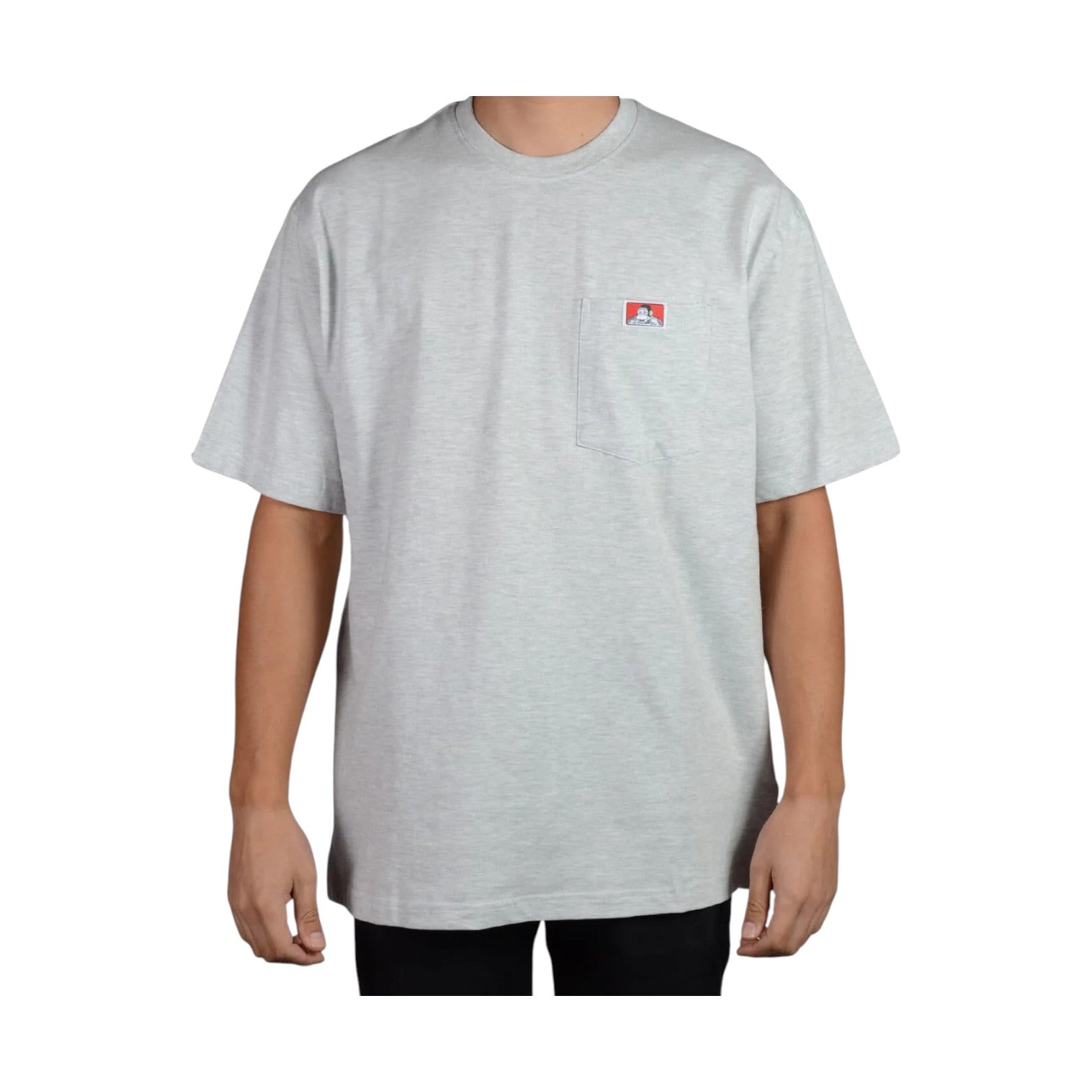 Ben Davis Heavyweight Pocket Tee - Ash
