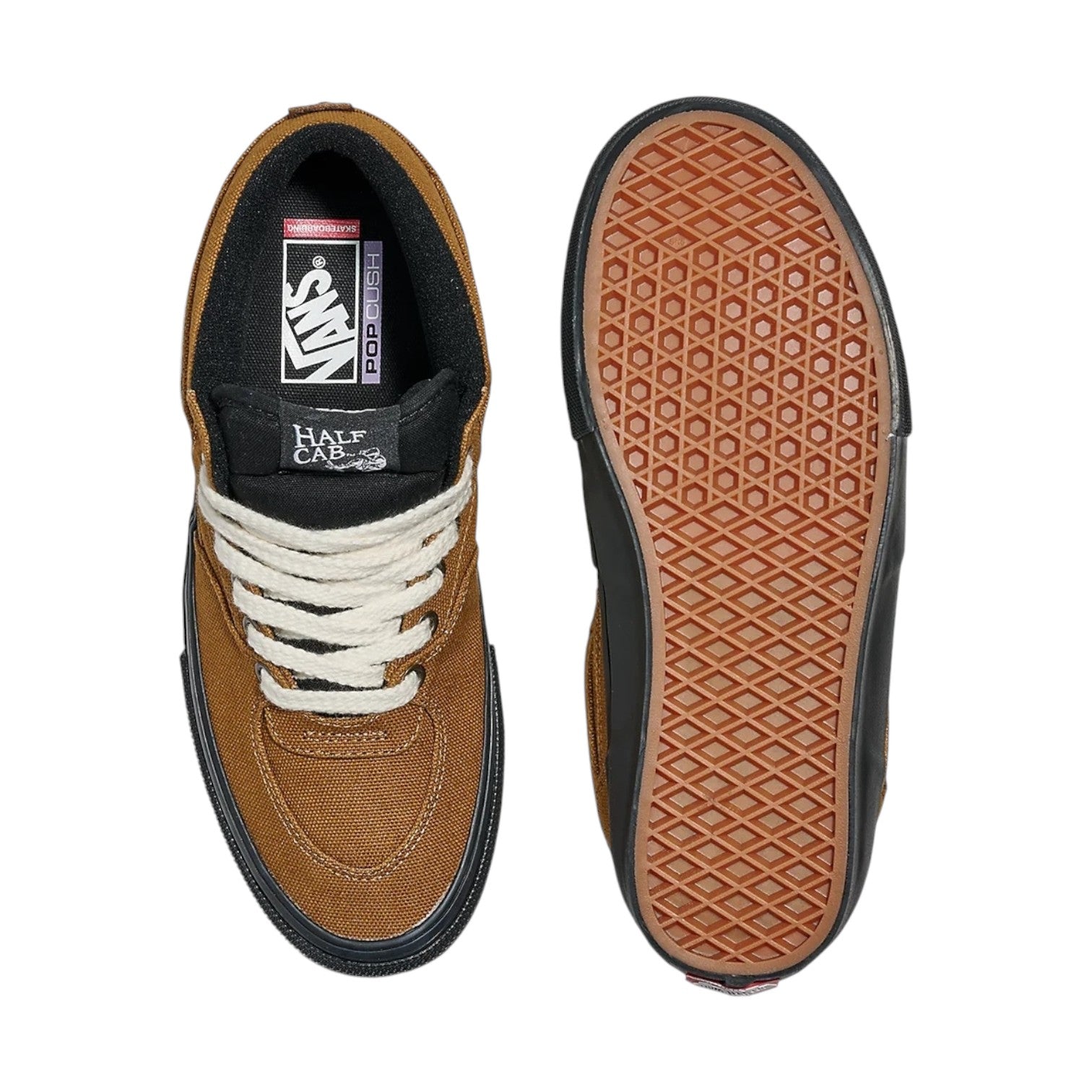 Vans Skate Half Cab Shoes - Duck Canvas Golden Brown