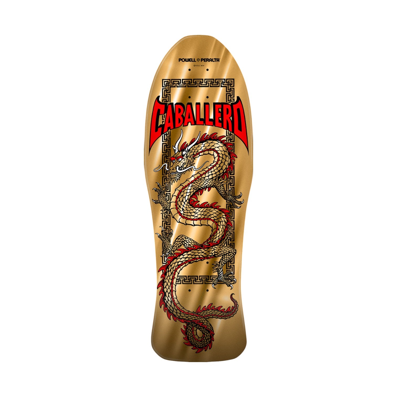 Powell Peralta Caballero Chinese Dragon Gold Foil Skateboard Deck