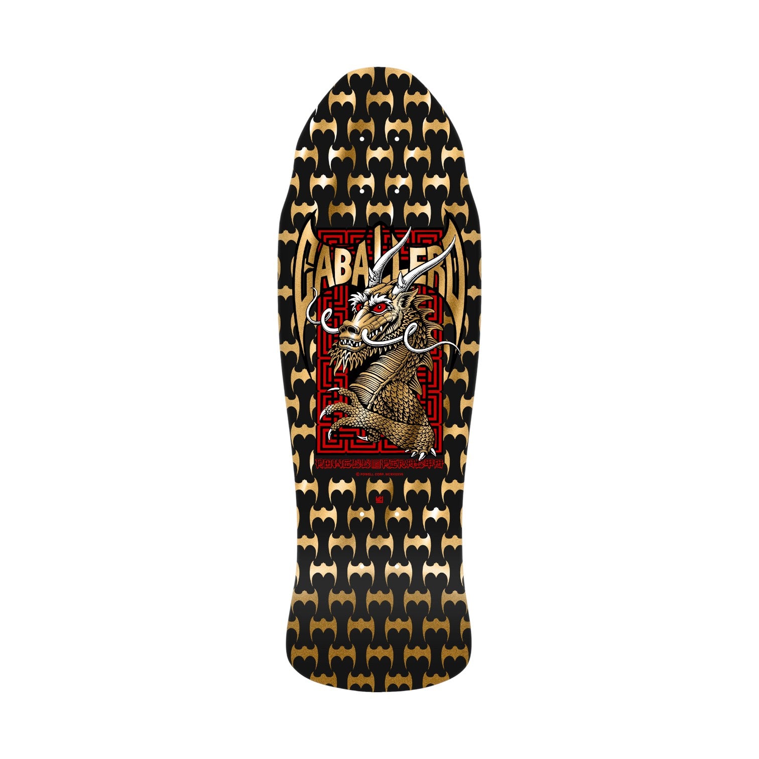 Powell Peralta Caballero Street Reissue Black/Gold Skateboard Deck