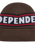 Independent Bar Logo Beanie - Chocolate