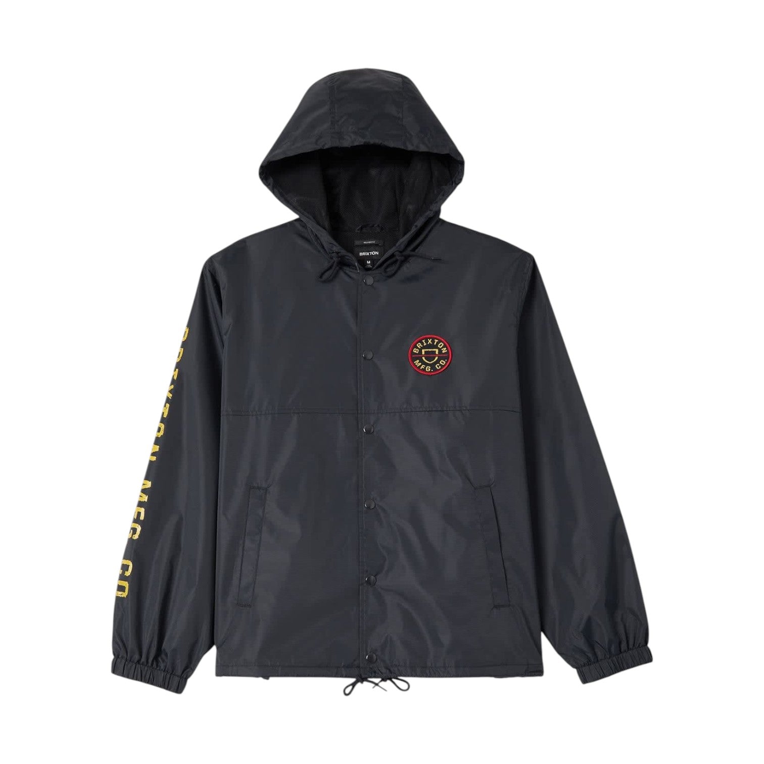 Brixton Hooded Claxton Lightweight Jacket - Black