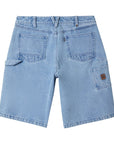 Brixton Builders Carpenter Baggy Shorts - Washed Blue Denim
