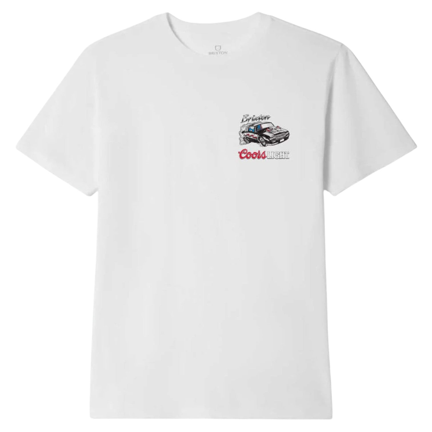 Brixton x Coors Light Raceway S/S Standard Tee - White