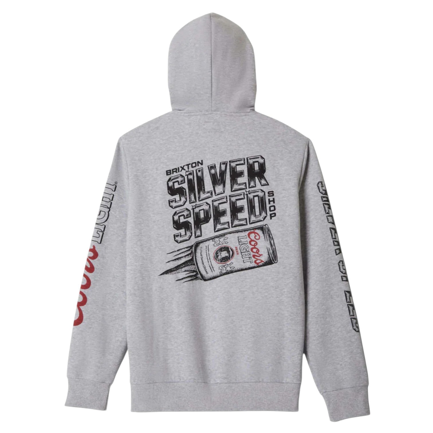 Brixton x Coors Light Silver Speed Hoodie - Heather Grey