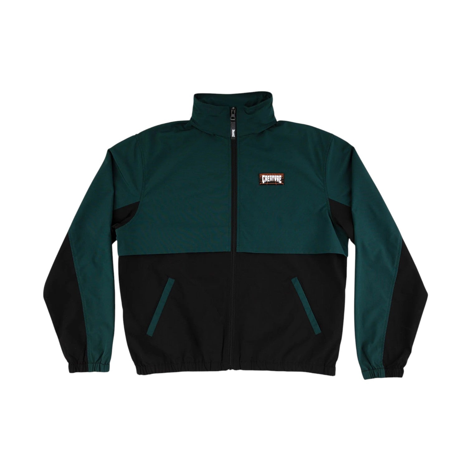 Creature Lost At Sea Packable Windbreaker - Black/Green