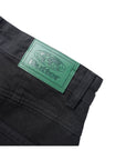 Buttergoods Wide Cut Denim Jeans - Flat Black Selvedge