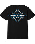 Brixton Lowry S/S Standard Tee - Black Worn Wash