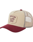 Brixton Hubal C NP MP Trucker Hat - Oatmeal/Dark Brick Corduroy