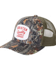 Brixton Hubal C NP MP Trucker Hat - Tree Camo/Olive