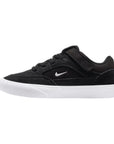 Nike SB PS/GS Kids Malor Skate Shoes - Black/White