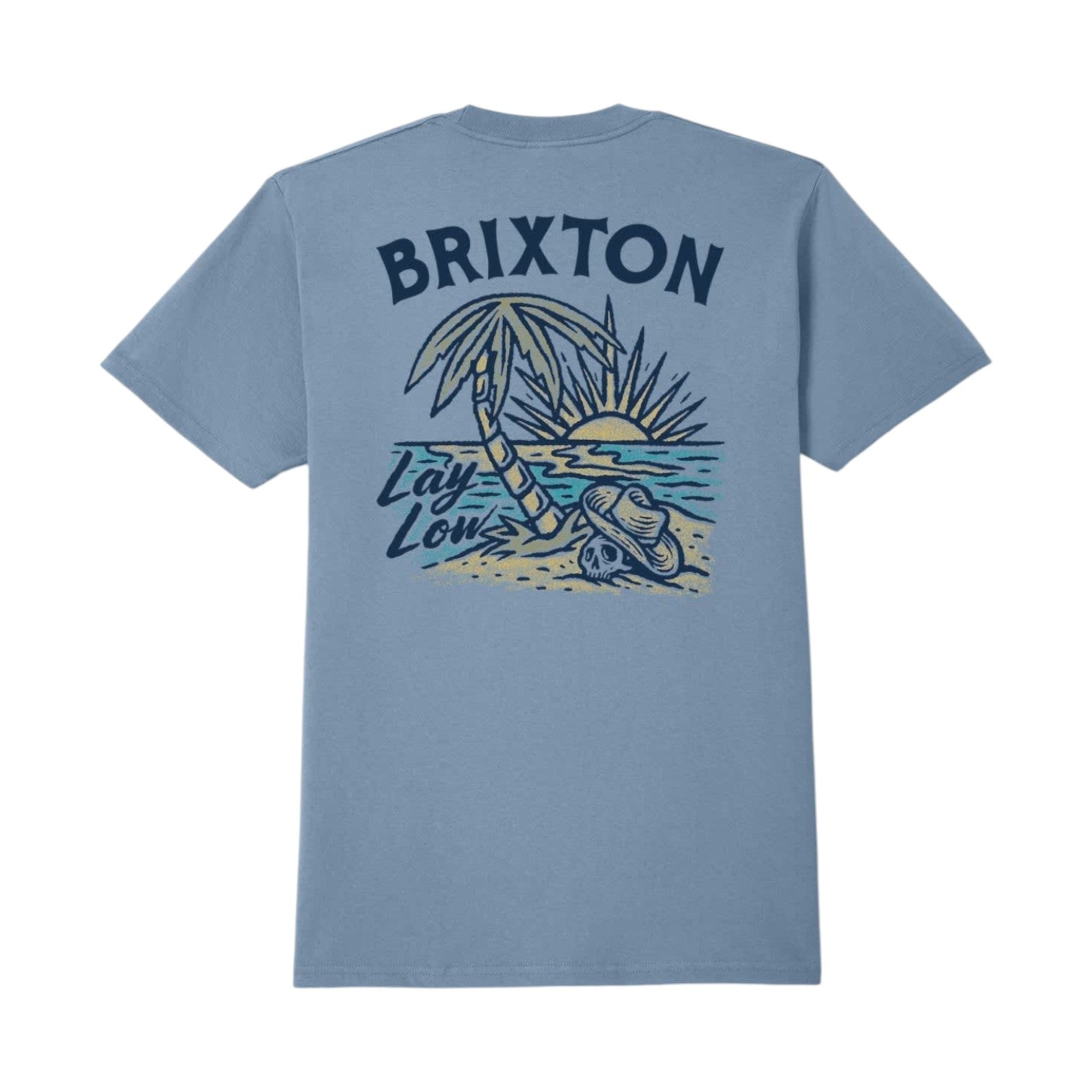 Brixton Lay Low S/S Standard Tee - Steel Blue