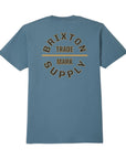 Brixton Oath V S/S Standard Tee - Harbor Blue/Sauterne Yellow