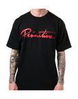 Primitive Nuevo Script T-Shirt - Black/Red