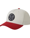 Brixton Crest C MP Snapback - Off White/Adrenaline Rush
