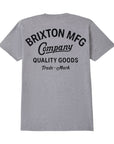 Brixton Straton S/S Standard Tee - Heather Grey