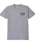 Brixton Regal S/S Standard Tee - Heather Grey/Navy