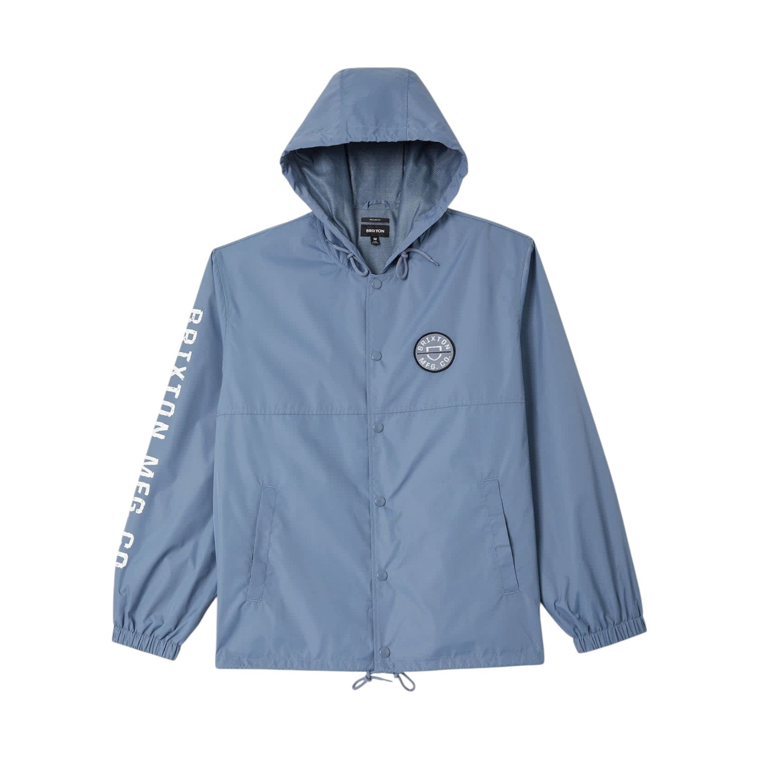 Brixton Hooded Claxton Lightweight Jacket - Slate Blue