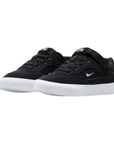 Nike SB PS/GS Kids Malor Skate Shoes - Black/White
