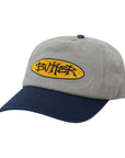 Buttergoods Tide 5 Panel Cap - Washed Grey/Navy