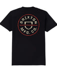 Brixton Crest II Standard S/S Tee - Black/Ivory