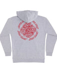 Santa Cruz Dressen Pen Roses Center Hooded Sweatshirt - Grey