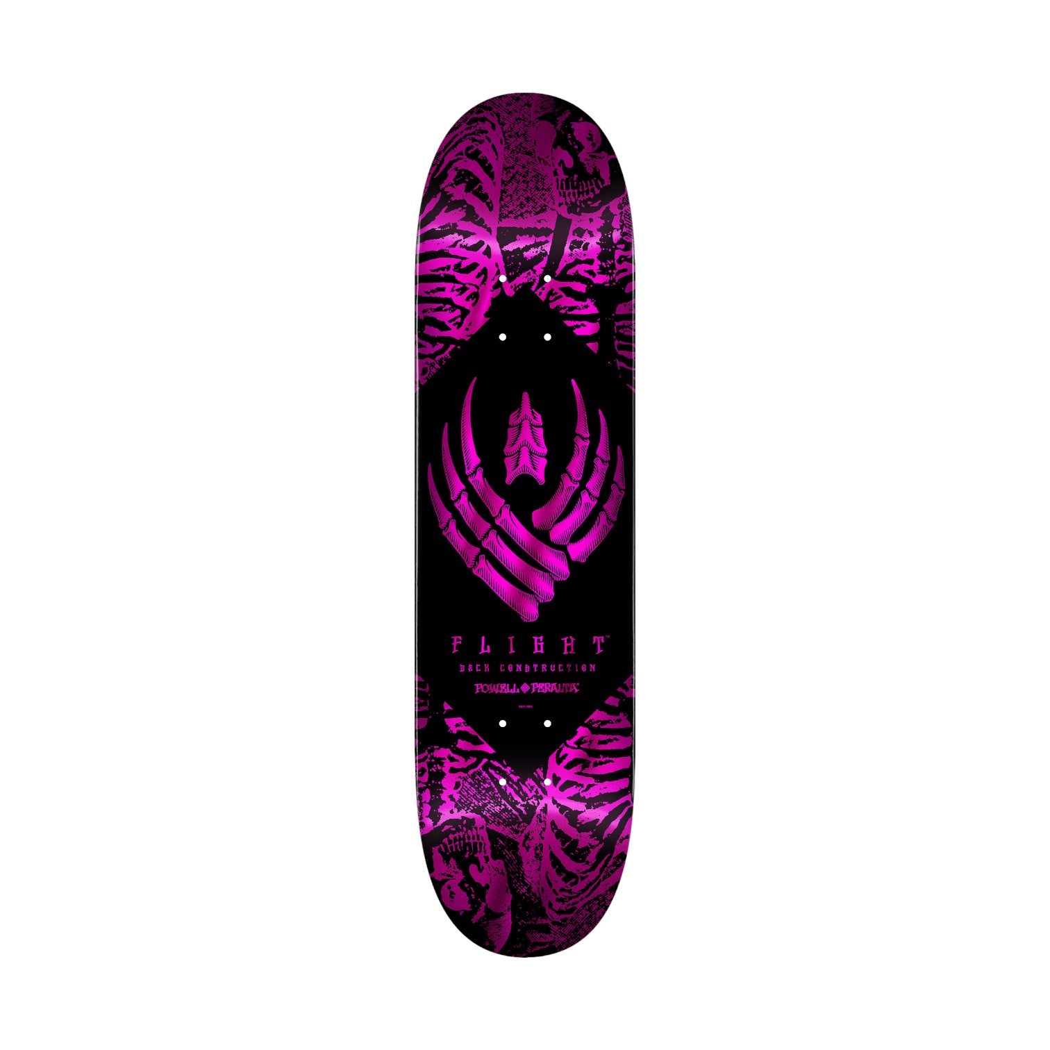 Powell Peralta Skeleton Pink Foil FLIGHT® Skateboard Deck