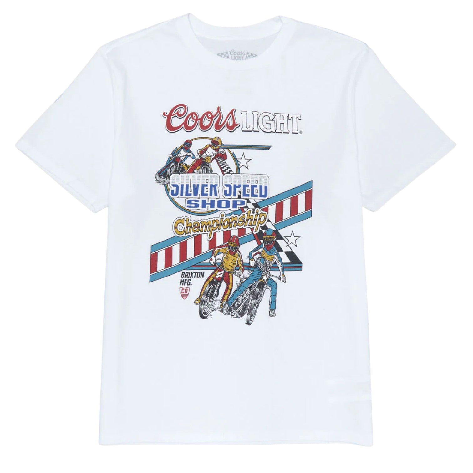 Brixton x Coors Light Berm S/S Standard Tee - White