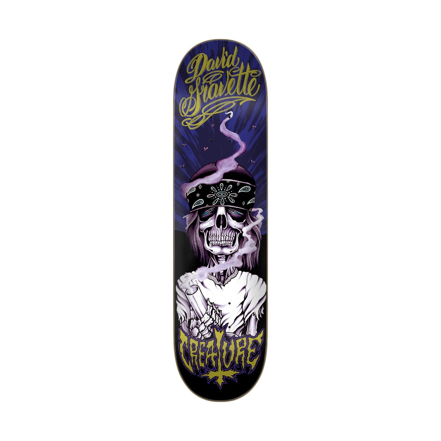 Creature Gravette Hippie Skull 20th Pro Skateboard Deck
