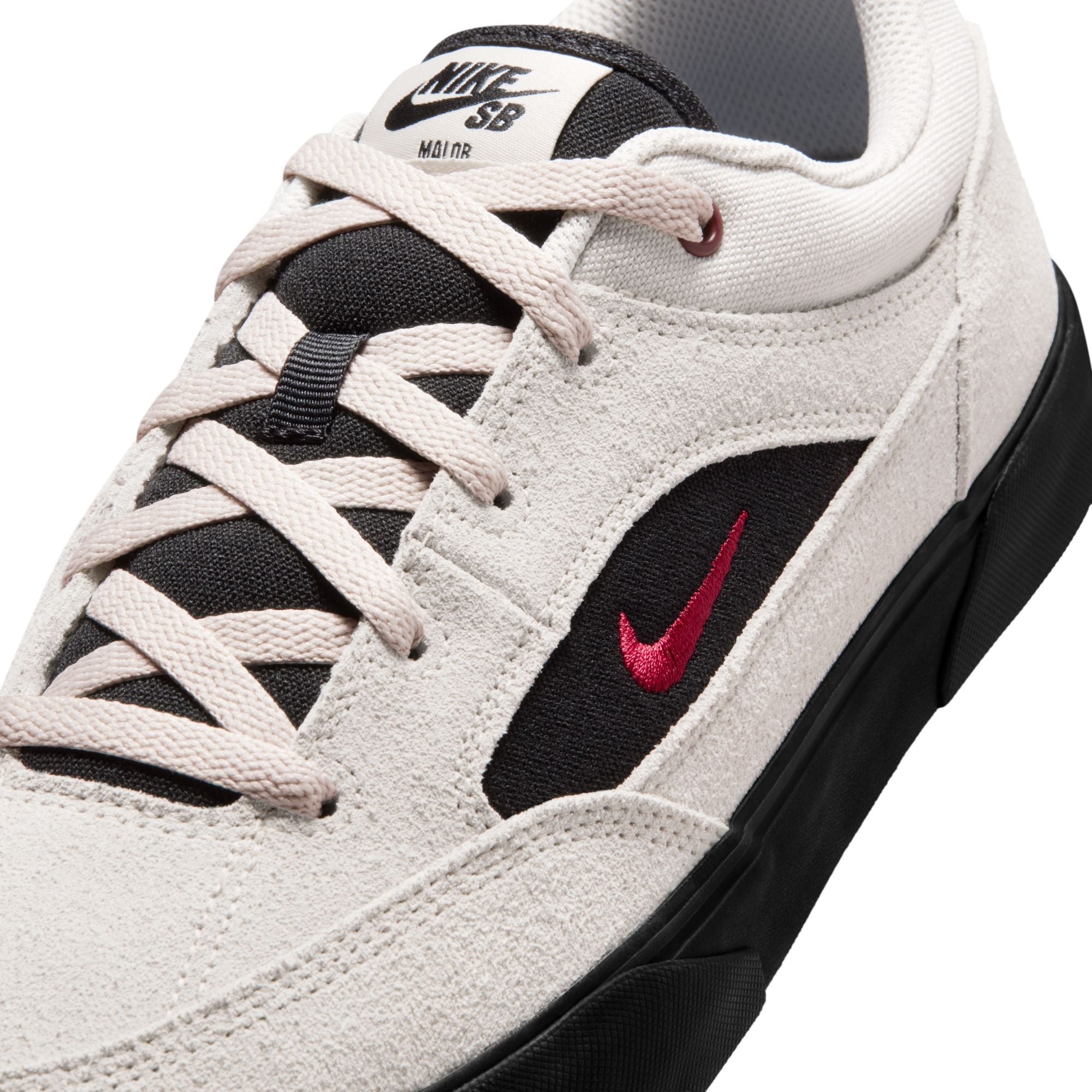 Nike SB Malor Skate Shoes - Light Orewood Brown/Team Red