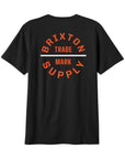 Brixton Oath V S/S Standard Tee - Black/Classic Orange