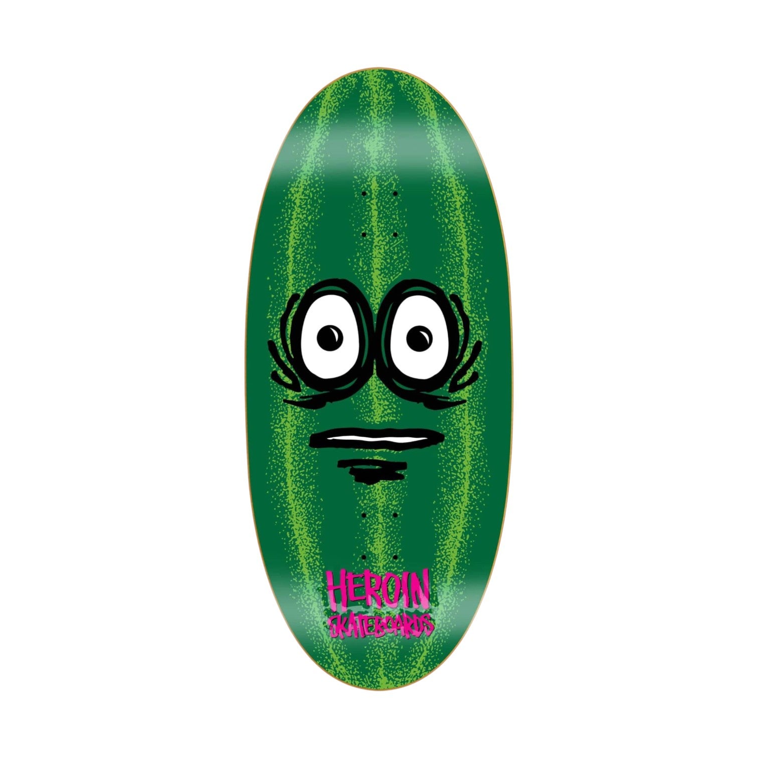 Heroin Skateboards Limited Watermelon Egg Skateboard Deck