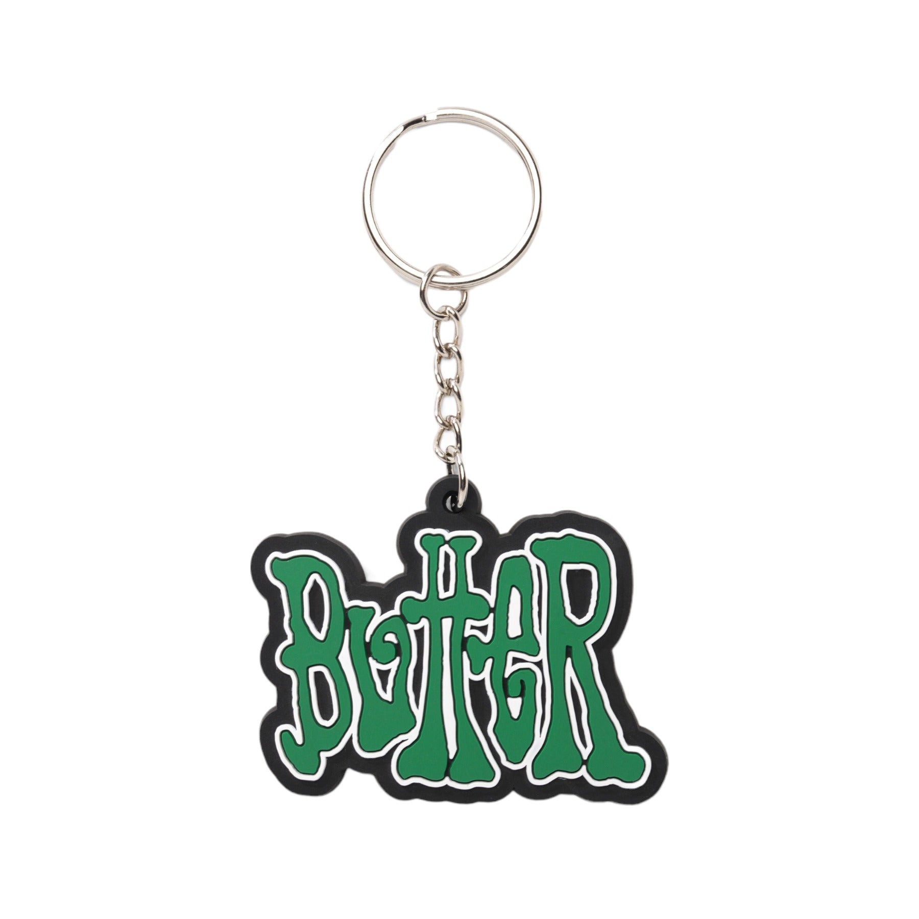 ButterGoods Tour Rubber Key Chain - Green/White
