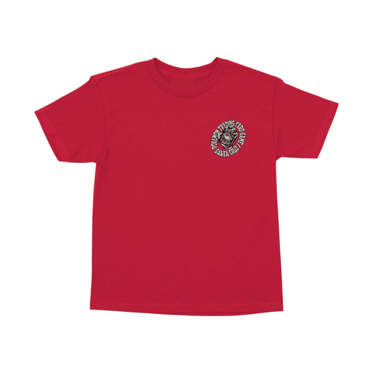 Santa Cruz x Pokemon Youth TCG Hand T-Shirt - Red
