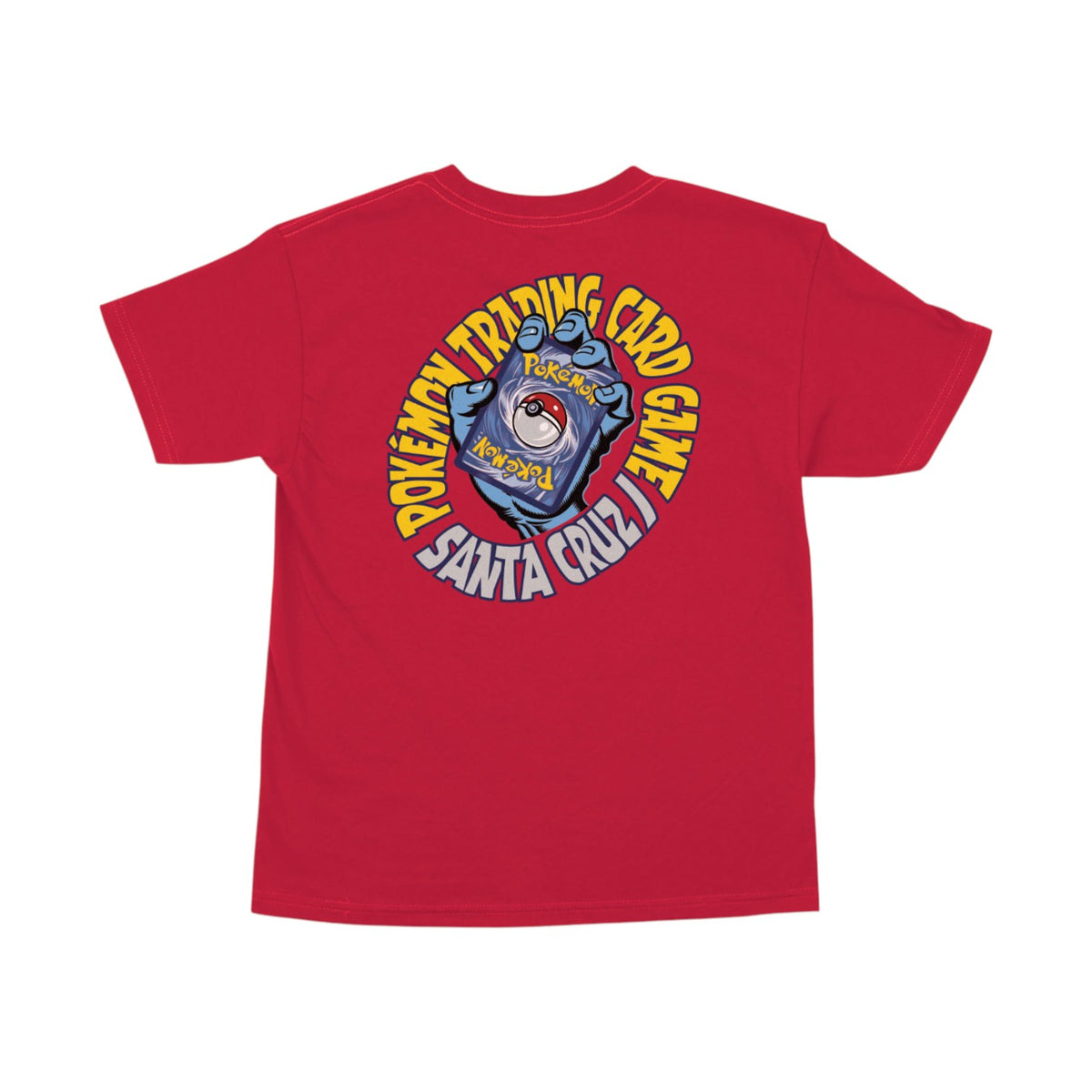 Santa Cruz x Pokemon Youth TCG Hand T-Shirt - Red
