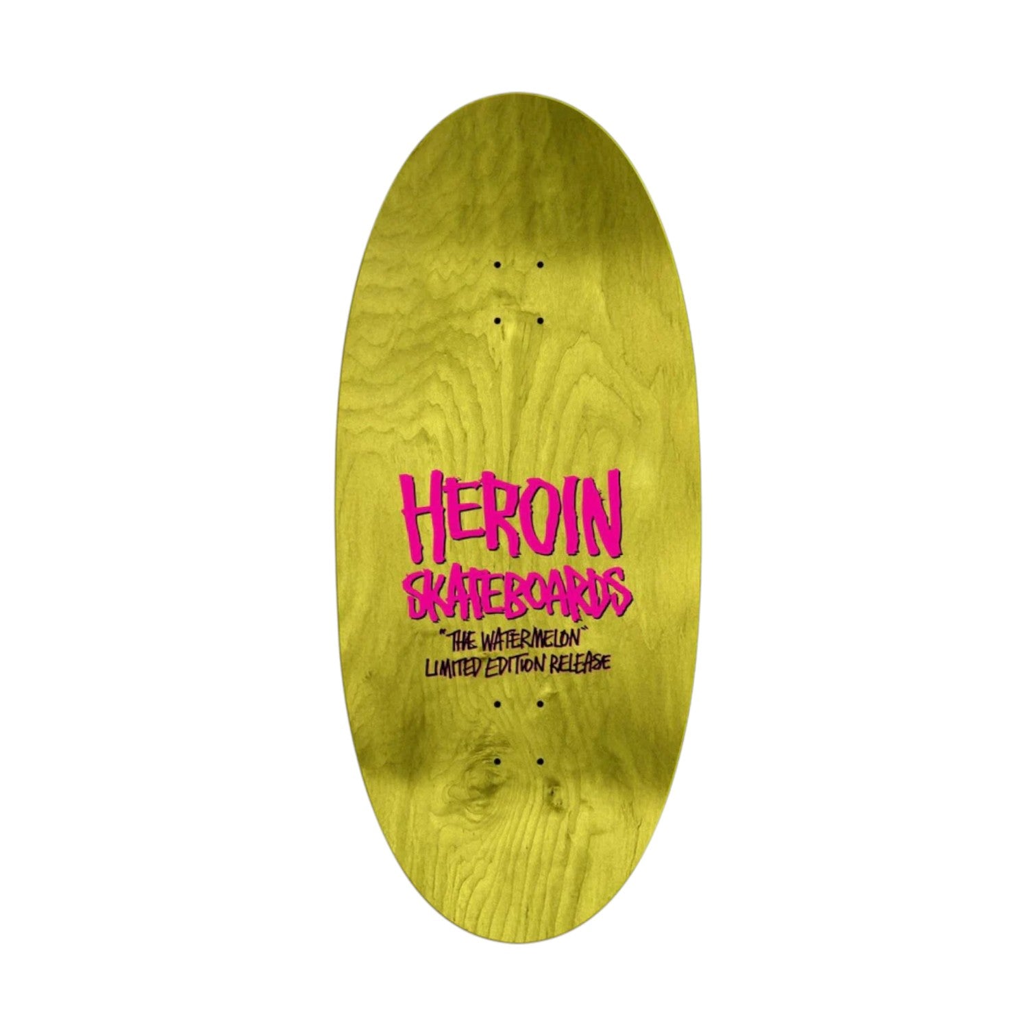 Heroin Skateboards Limited Watermelon Egg Skateboard Deck