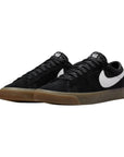 Nike SB Blazer Low Pro GT Skate Shoe - Black/Gum