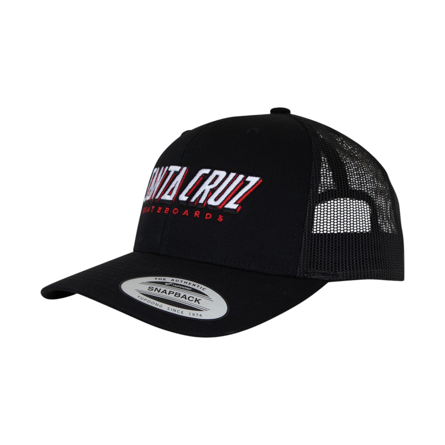 Santa Cruz Big Strip Trucker Hat - Black