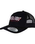Santa Cruz Big Strip Trucker Hat - Black