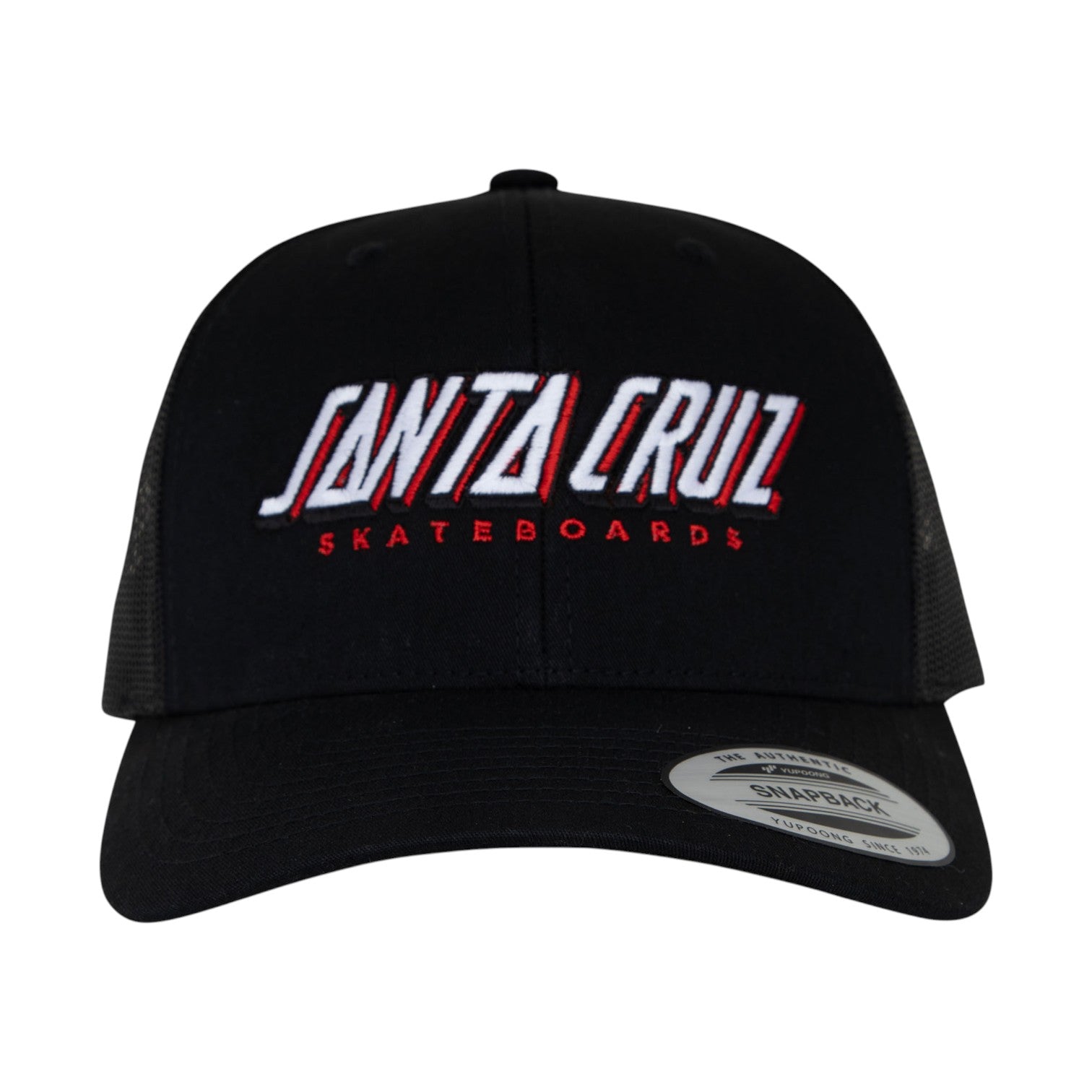 Santa Cruz Big Strip Trucker Hat - Black