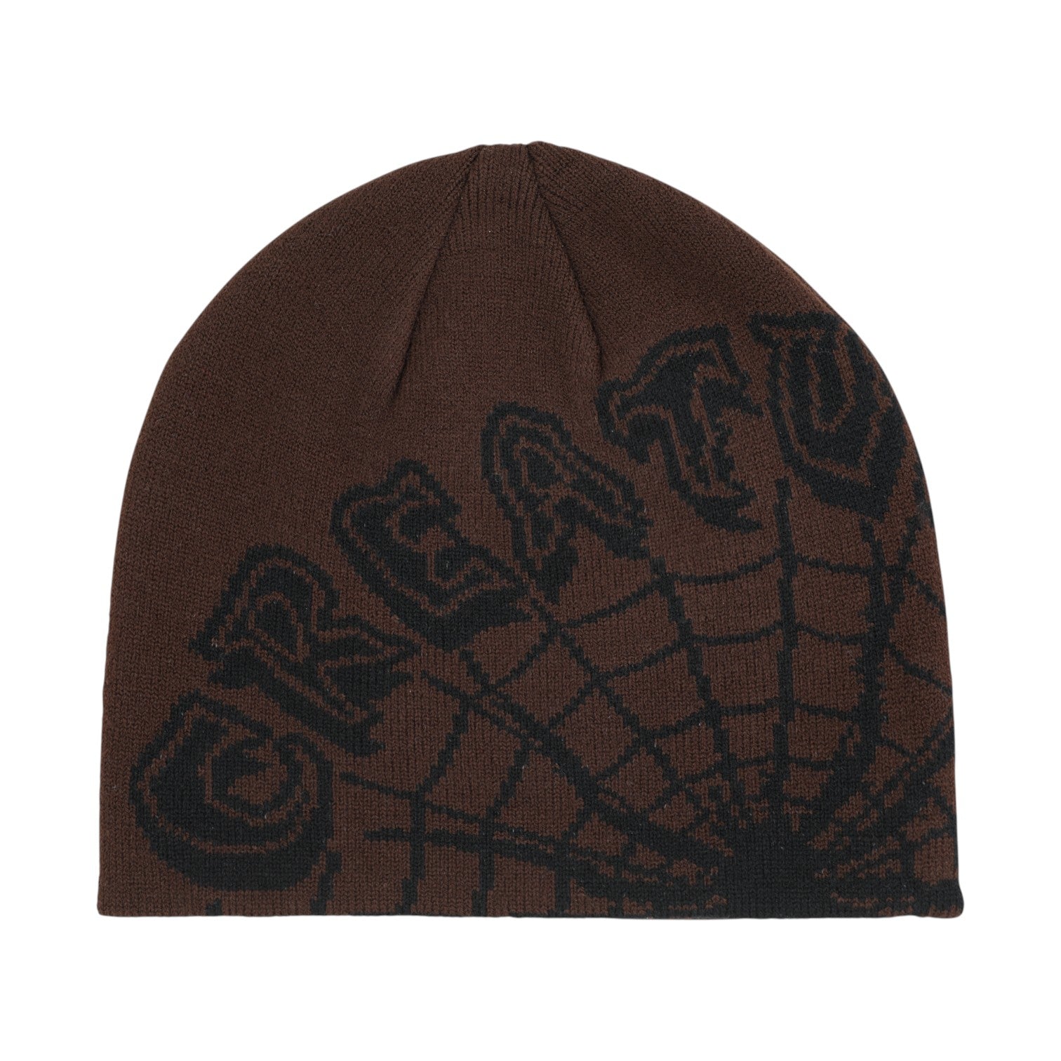 Creature Web Skully Beanie - Brown