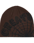 Creature Web Skully Beanie - Brown