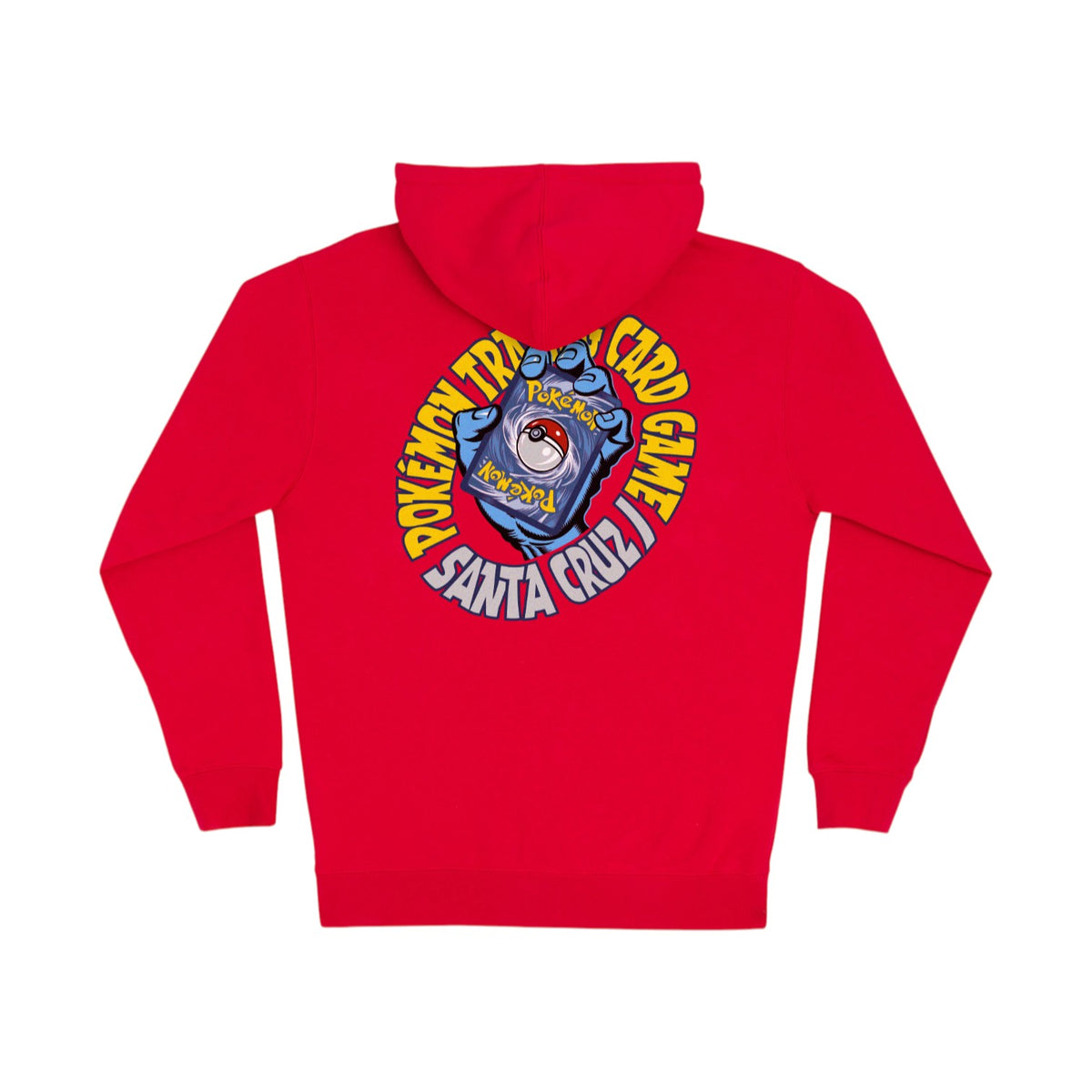 Santa Cruz x Pokemon TCG Hand Zip Hooded Sweatshirt - Red