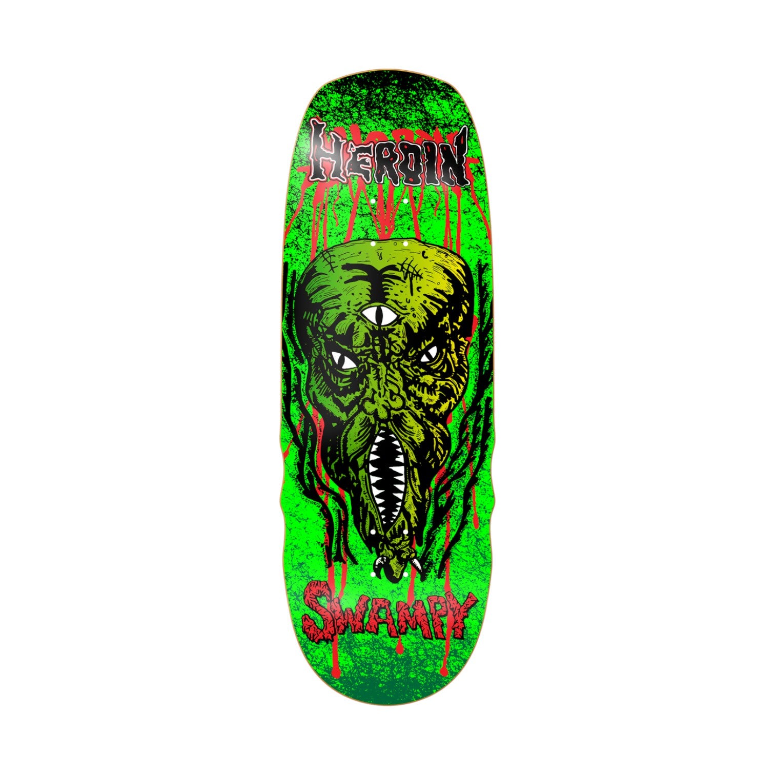 Heroin Swampy KO2 Slime Face Skateboard Deck