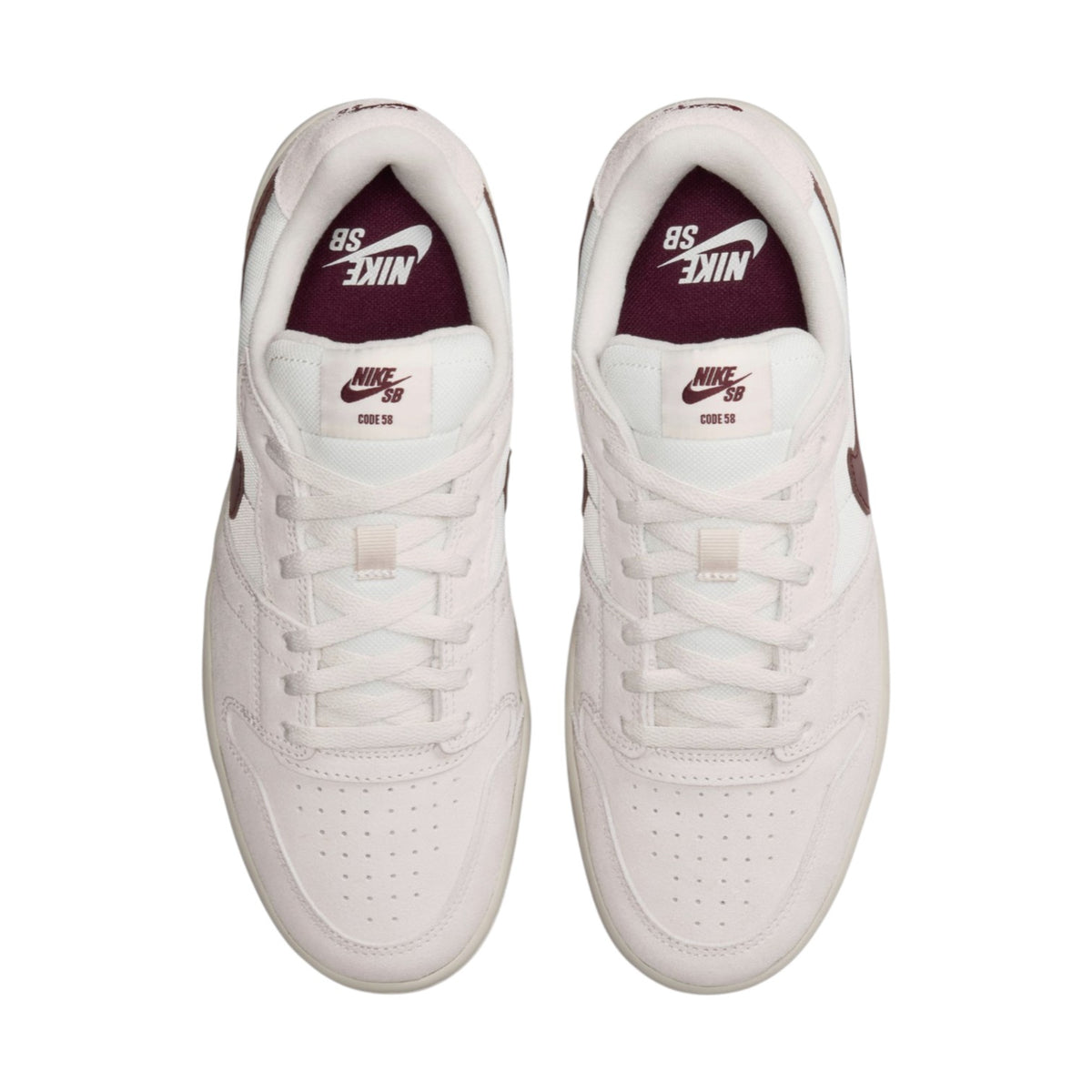 Nike SB Code 58 Shoes - Summit White/Mystic Dates