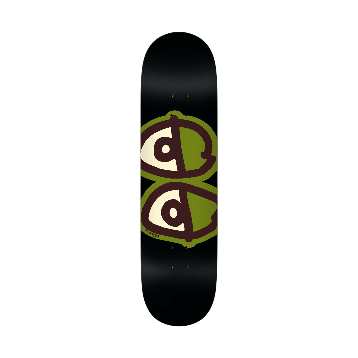 Krooked Team Eyes Black Skateboard Deck