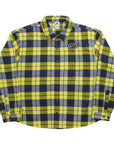 Nike SB Eric Koston L/S Button Up Flannel - Navy/Yellow