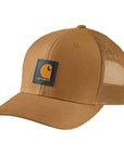 Carhartt Rugged Flex Mesh Back Logo Patch Cap - Carhartt Brown