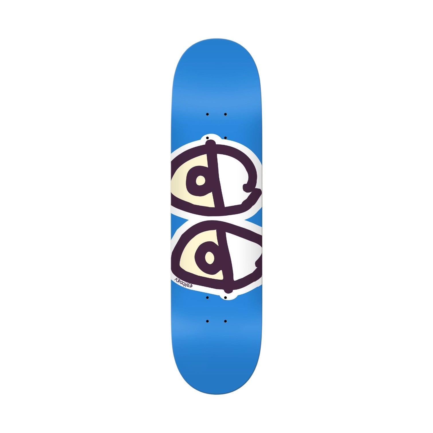 Krooked Team Eyes Blue Skateboard Deck